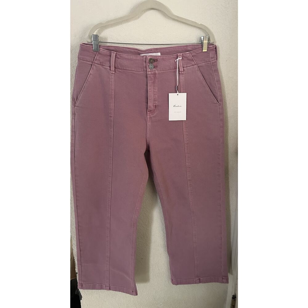 Kancan Dust Mauve Wide Leg Cropped Pants Size 14 NWT